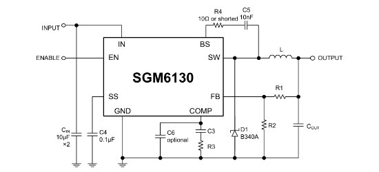 SGMICRO(圣邦微)的SGM6130YPS8G/TR系统框图