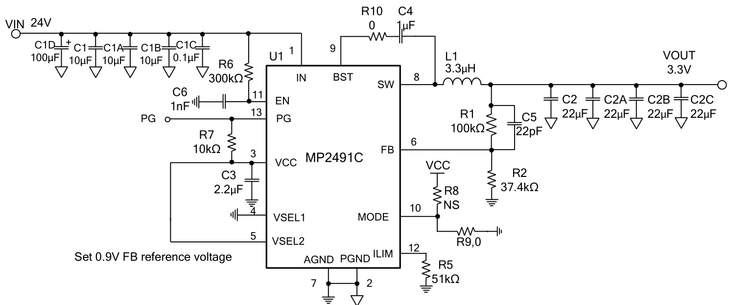 MPS(芯源)的MP2491CGQB-Z系统框图