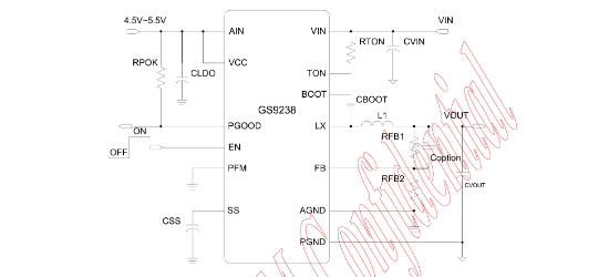 GSTEK(登丰微)的GS9238TQ-R系统框图