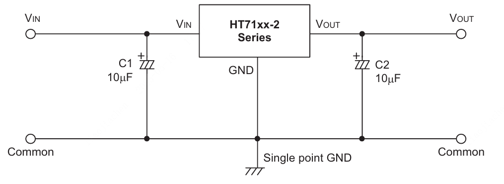 HOLTEK(合泰/盛群)的HT7123-2系统框图