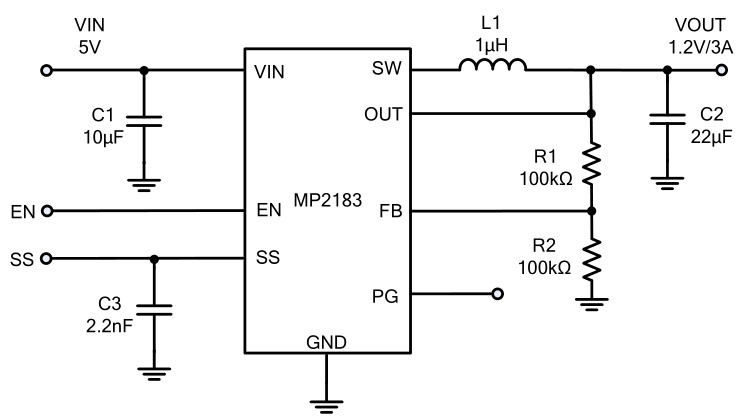 MPS(芯源)的MP2183GTL-Z系统框图