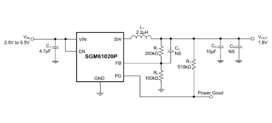 SGMICRO(圣邦微)的SGM61020XN5G/TR系统框图