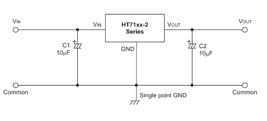 HOLTEK(合泰/盛群)的HT7123-2系统框图