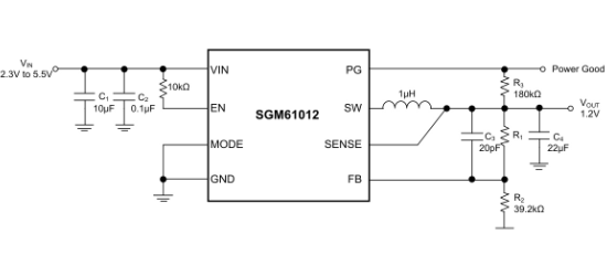SGMICRO(圣邦微)的SGM61012XTDE8G/TR系统框图
