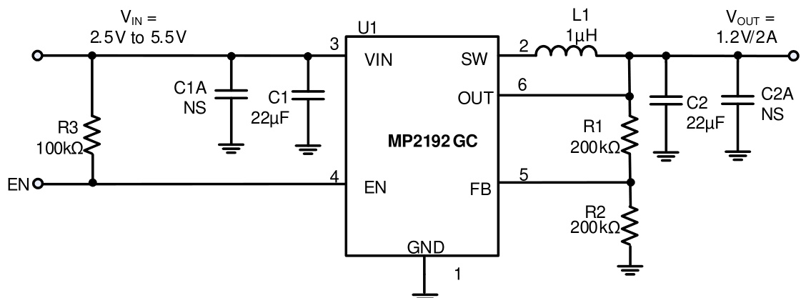 MPS(芯源)的MP2192GC-Z系统框图