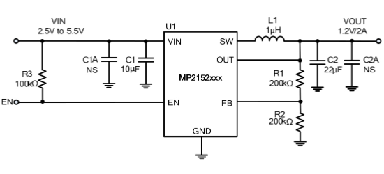 MPS(芯源)的MP2152GTF-Z系统框图