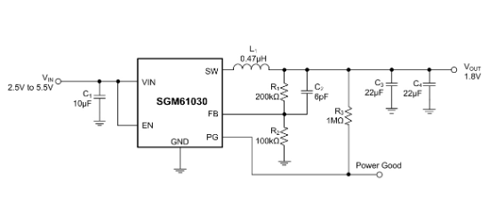 SGMICRO(圣邦微)的SGM61030BXTEP7G/TR系统框图