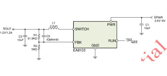 everanalog(申风)的EA8103DHR系统框图