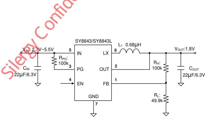 Silergy(矽力杰)的SY8843QWC系统框图