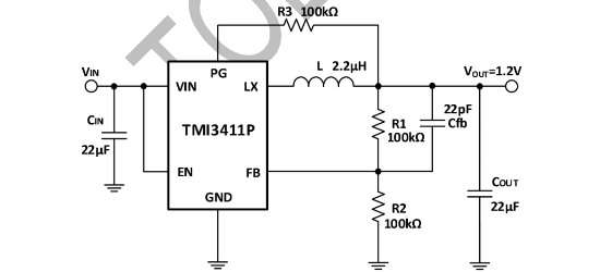 TMI(拓尔微)的TMI3411P系统框图