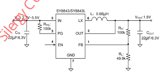 Silergy(矽力杰)的SY8843QWC系统框图