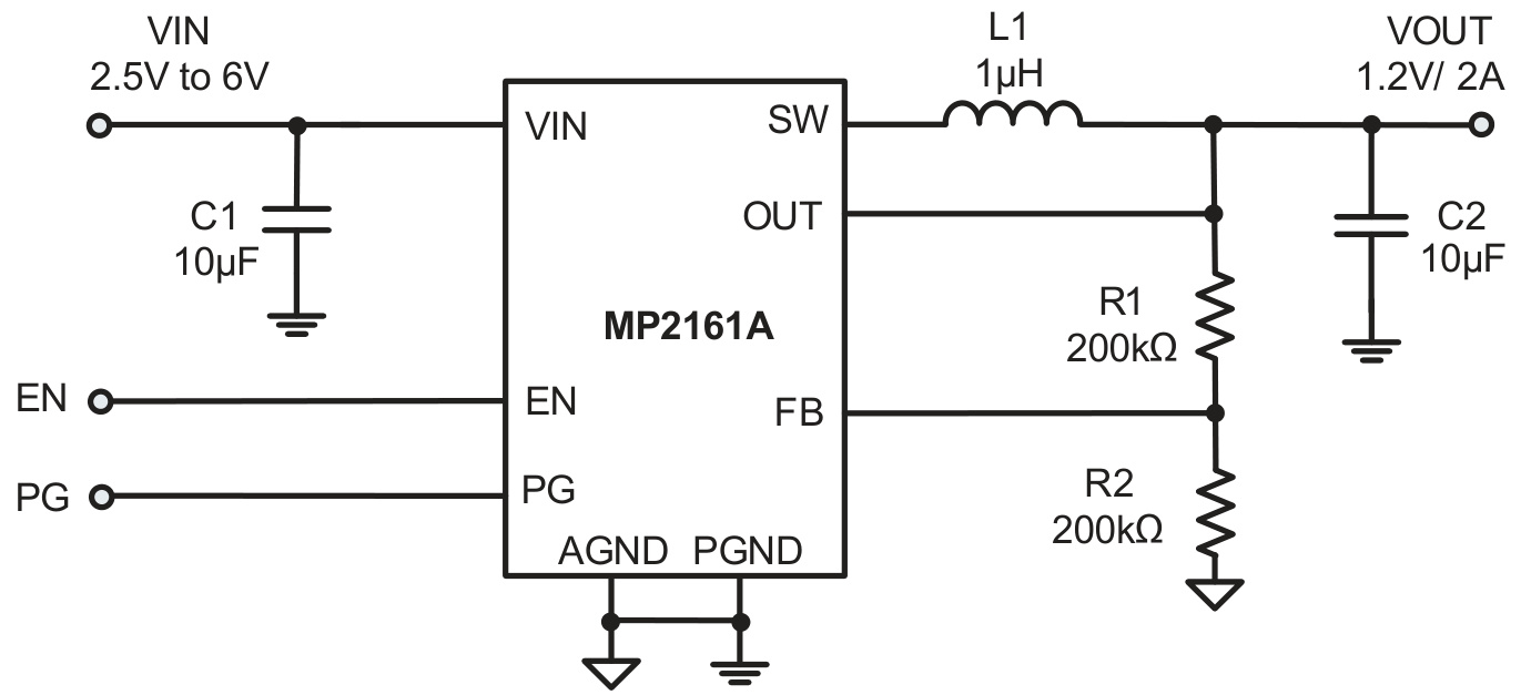 MPS(芯源)的MP2161AGJ-Z系统框图