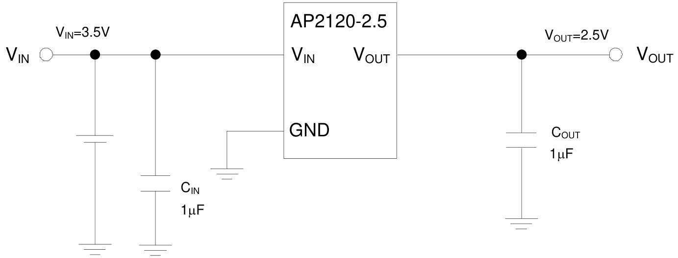 DIODES(美台)的AP2120N-1.2TRG1系统框图
