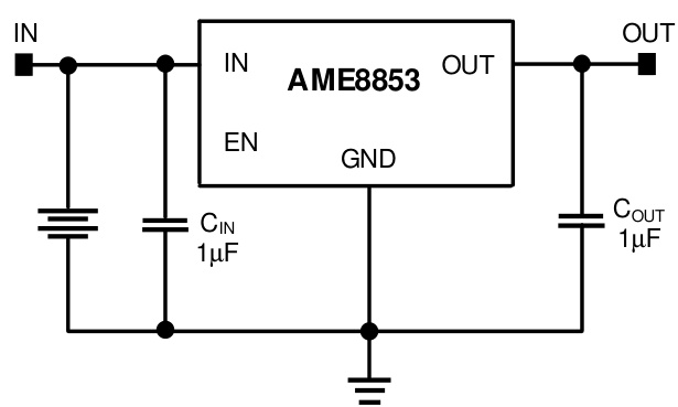 AME(安茂微)的AME8853-AET330系统框图