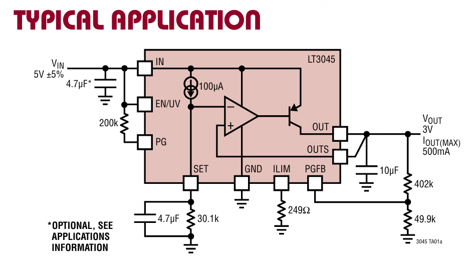 ADI(亚德诺)的LT3045EDD#TRPBF系统框图