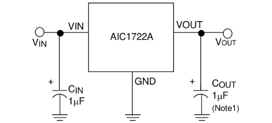 AIC(沛亨半导体)的AIC1722A-38GXATR系统框图