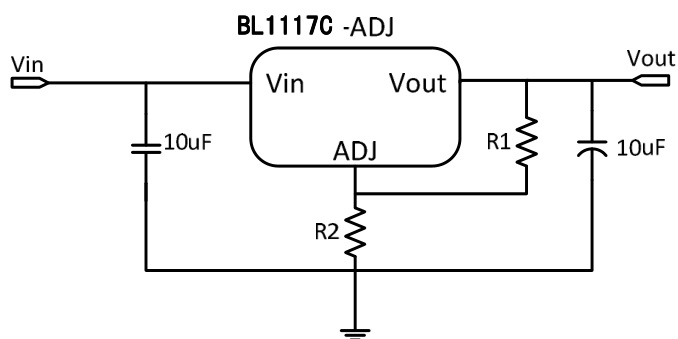 BL(上海贝岭)的BL1117C-12CX系统框图