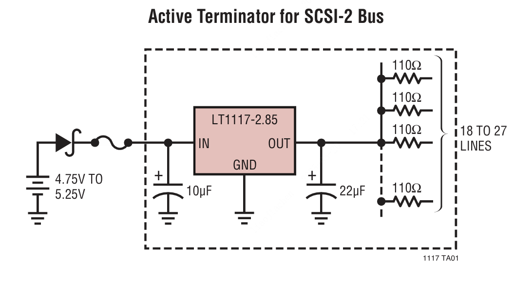 ADI(亚德诺)的LT1117IST-3.3#PBF系统框图