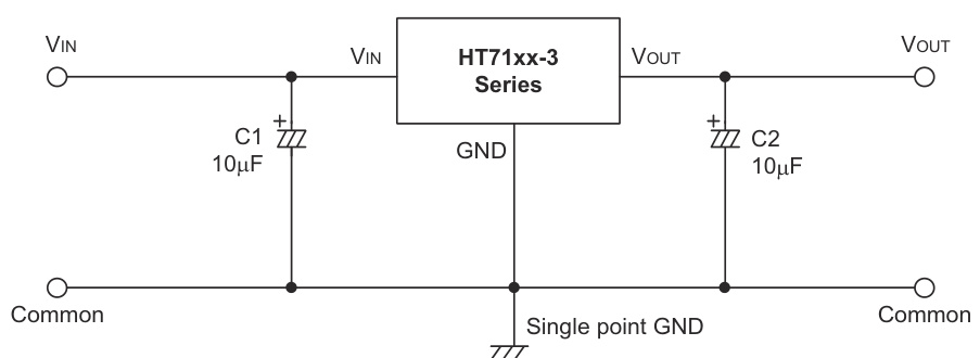 HOLTEK(合泰/盛群)的HT7123-3系统框图