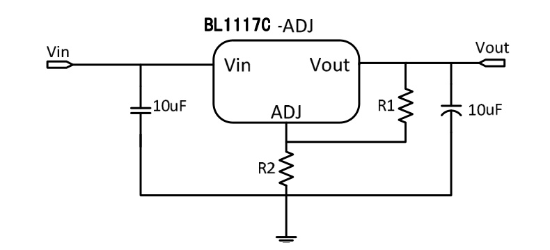 BL(上海贝岭)的BL1117C-12CX系统框图