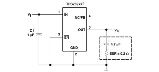 TI(德州仪器)的TPS76912DBVR系统框图