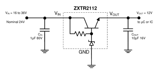 DIODES(美台)的ZXTR2112F-7系统框图