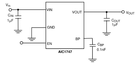 AIC(沛亨半导体)的AIC1747-18GV5TR系统框图