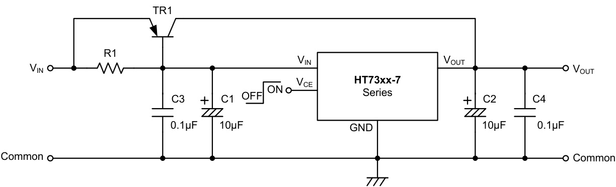 HOLTEK(合泰/盛群)的HT7325-7系统框图