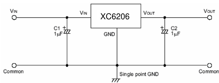 PUOLOP(迪浦)的XC6206P332MR系统框图