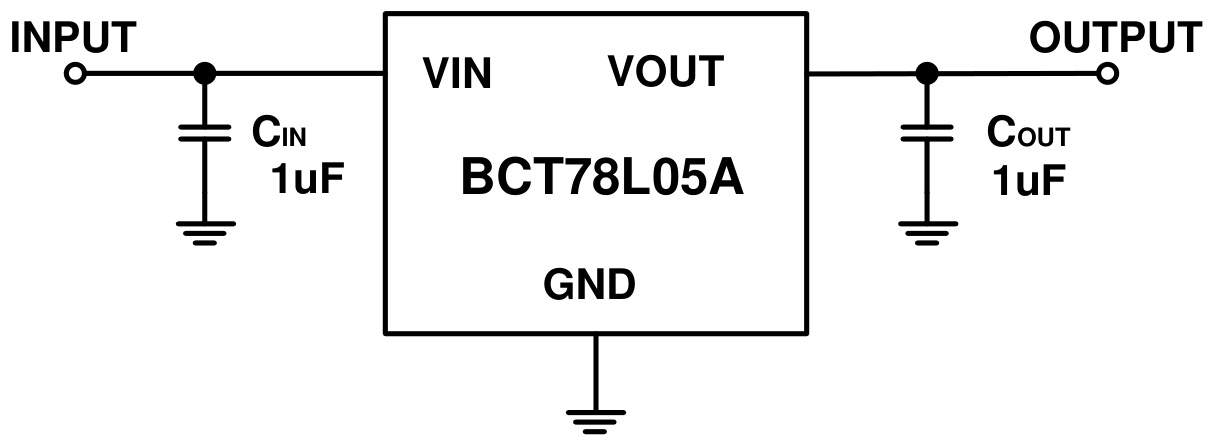 BROADCHIP(广芯电子)的BCT78L05AEUR-TR系统框图