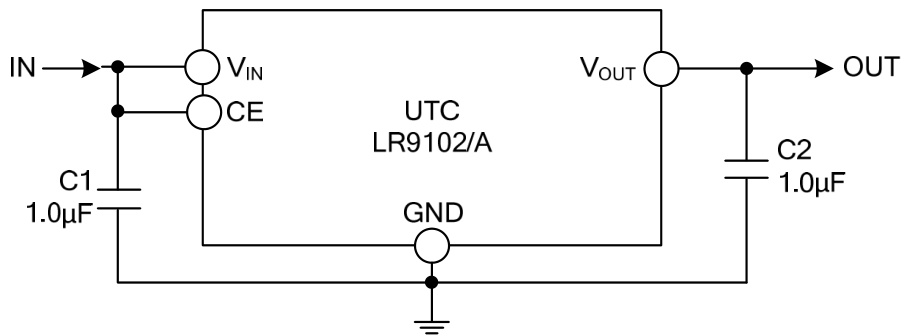 UTC(友顺)的LR9102G-33-AE5-R系统框图