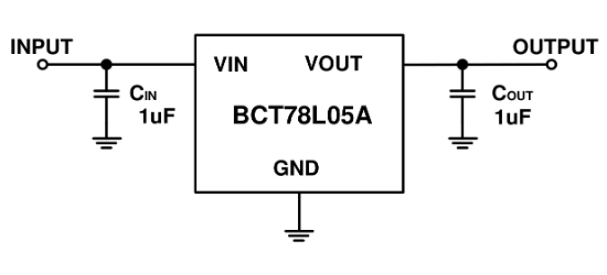 BROADCHIP(广芯电子)的BCT78L05AEUR-TR系统框图