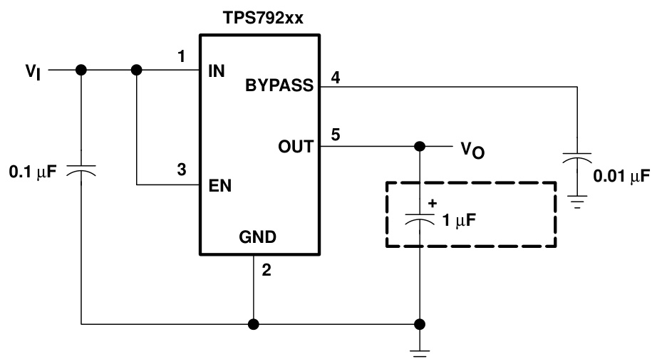 TI(德州仪器)的TPS79201DBVR系统框图