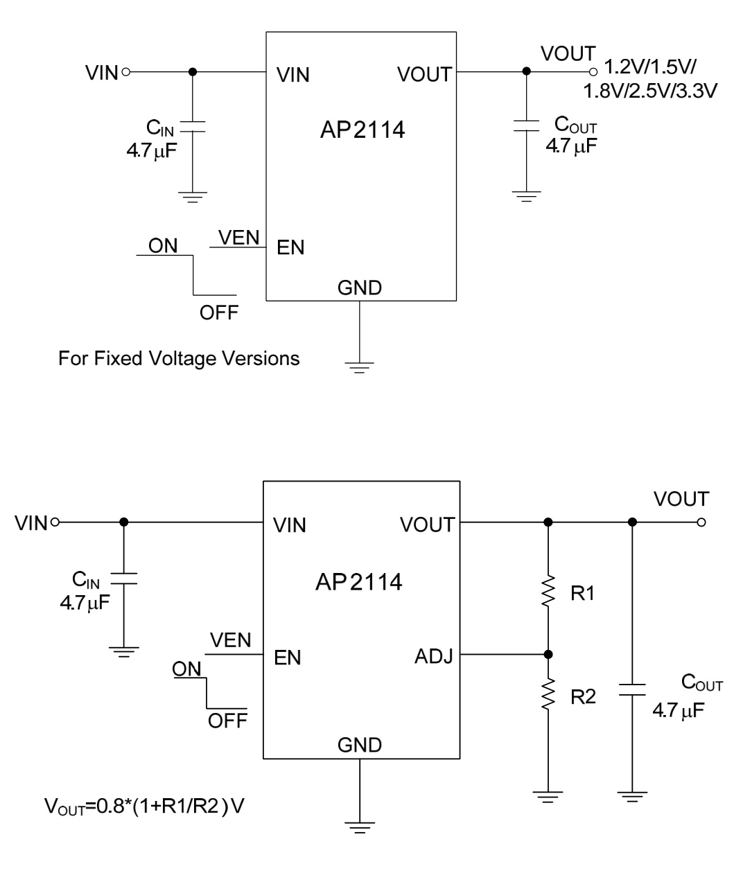 DIODES(美台)的AP2114H-3.3TRG1系统框图