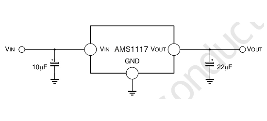 JSMSEMI(杰盛微)的AMS1117-5.0系统框图