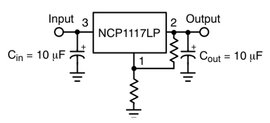 onsemi(安森美)的NCP1117LPST50T3G系统框图
