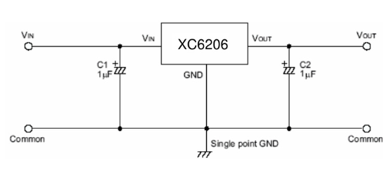 PUOLOP(迪浦)的XC6206P332MR系统框图