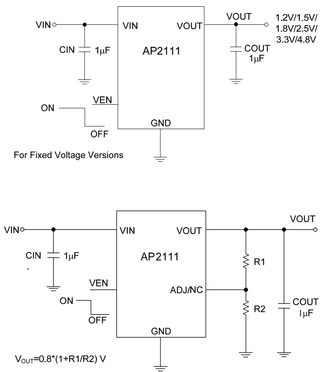DIODES(美台)的AP2111H-3.3TRG1系统框图