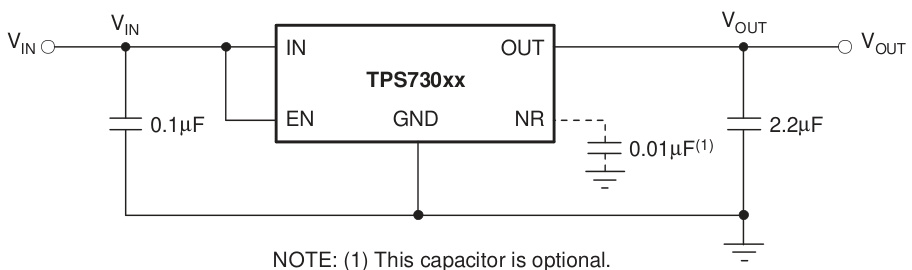 TI(德州仪器)的TPS73018DBVR系统框图