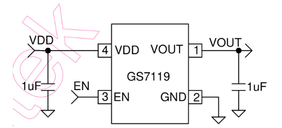 GSTEK(登丰微)的GS7119ST-1P8-R系统框图