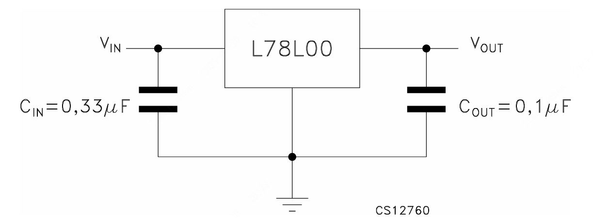 ST(意法半导体)的L78L05ABUTR系统框图