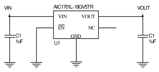 AIC(沛亨半导体)的AIC1701-12GU3TR系统框图