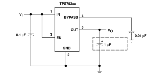 TI(德州仪器)的TPS79201DBVR系统框图