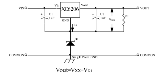 UMW(友台半导体)的XC6206P332PR系统框图