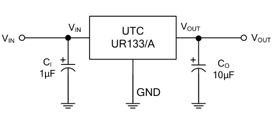 UTC(友顺)的UR133AG-33-AB3-B-R系统框图