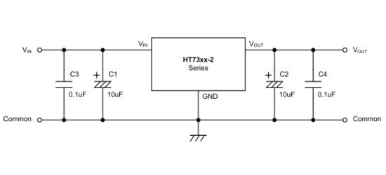 HOLTEK(合泰/盛群)的HT7323-2系统框图