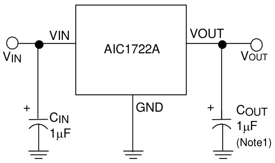 AIC(沛亨半导体)的AIC1722A-38GXATR系统框图