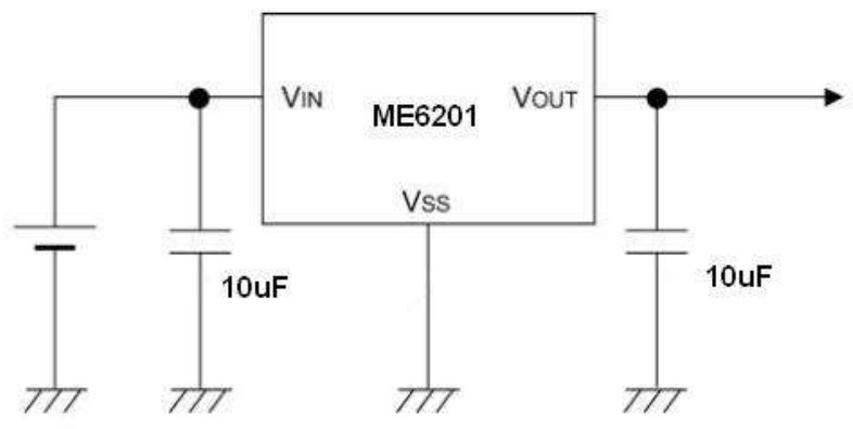 MICRONE(南京微盟)的ME6201A50PG系统框图