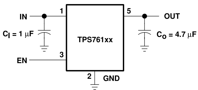 TI(德州仪器)的TPS76133DBVR系统框图