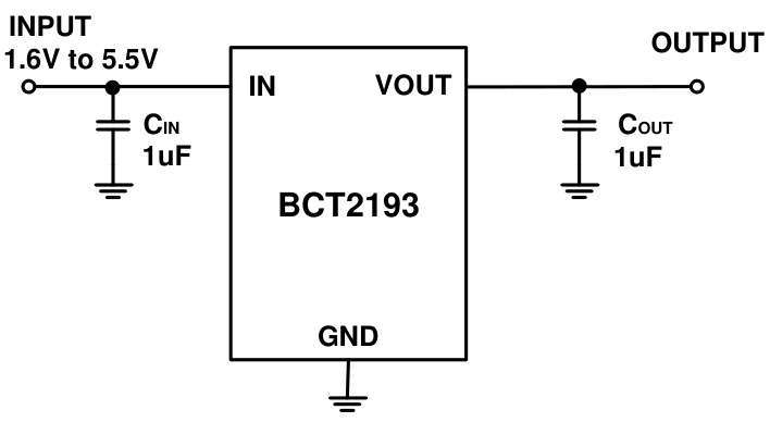 BROADCHIP(广芯电子)的BCT2193EUR12-TR系统框图